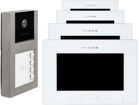 WIDEODOMOFON VIDOS X 4xM11W-X/S11-4 WIDEODOMOFON VIDOS X 4xM11W-X/S11-4