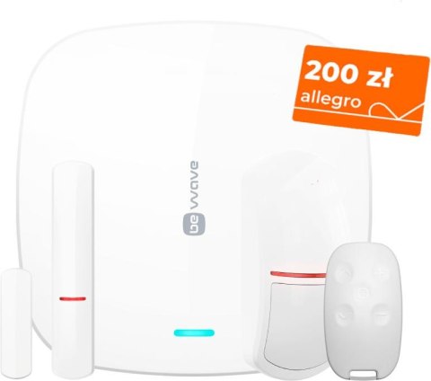 SATEL BE WAVE ZESTAW Smart HUB, czujka ruchu, czujka uniwersalna, pilot + BON ALLEGRO 200 ZŁ SATEL BE WAVE ZESTAW Smart HUB, czujka ruchu, czujka uniwersalna, pilot + BON ALLEGRO 200 ZŁ