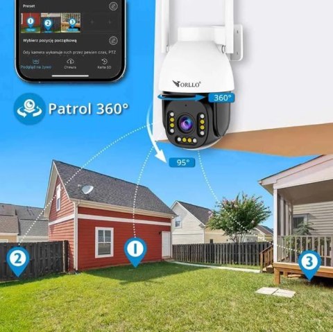 Kamera IP Orllo ORLLO Z9 ULTRA z panelem solarnym SM6030 PRO Kamera IP Orllo ORLLO Z9 ULTRA z panelem solarnym SM6030 PRO