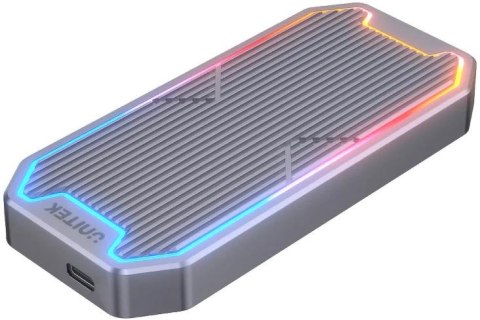 S1210B Unitek Obudowa dysku M.2 SSD NVMe/SATA 10Gbps RGB S1210B Unitek Obudowa dysku M.2 SSD NVMe/SATA 10Gbps RGB