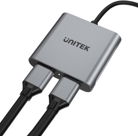 Unitek V1404B Adapter USB-C na 2x HDMI 4K MST Unitek V1404B Adapter USB-C na 2x HDMI 4K MST
