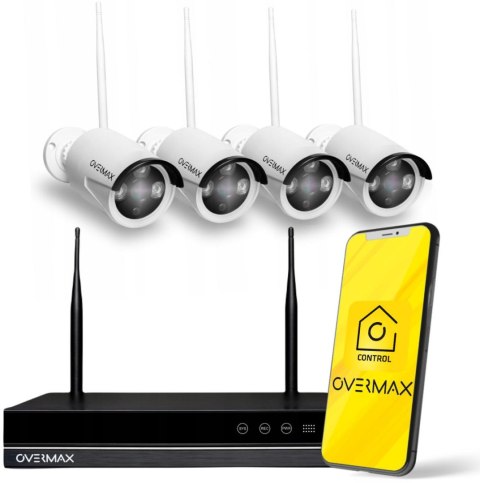 Zestaw do monitoringu Overmax Camspot NVR 4.0 4 kamery FullHD WI-Fi 2Mpx Zestaw do monitoringu Overmax Camspot NVR 4.0 4 kamery FullHD WI-Fi 2Mpx
