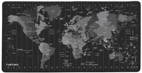 Podkładka pod mysz Natec Time Zone Map Maxi Podkładka pod mysz Natec Time Zone Map Maxi