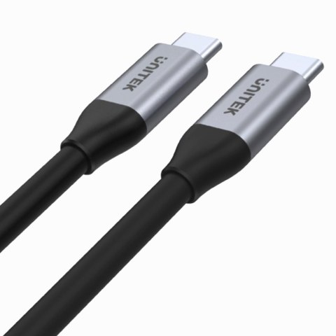 Przewód USB Unitek C14082ABK USB-C na USB-C 10Gbps 4K 60Hz 20V/5A Przewód USB Unitek C14082ABK USB-C na USB-C 10Gbps 4K 60Hz 20V/5A