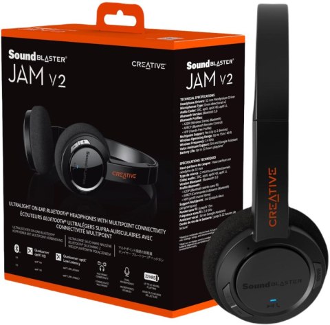 Słuchawki bezprzewodowe Creative Sound Blaster Jam v2 Słuchawki bezprzewodowe Creative Sound Blaster Jam v2