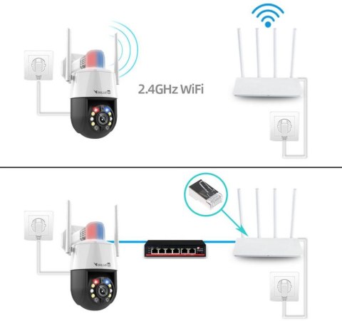 Kamera IP Orllo TZ3 zewnętrzna obrotowa Wi-Fi poe 5MP Kamera IP Orllo TZ3 zewnętrzna obrotowa Wi-Fi poe 5MP