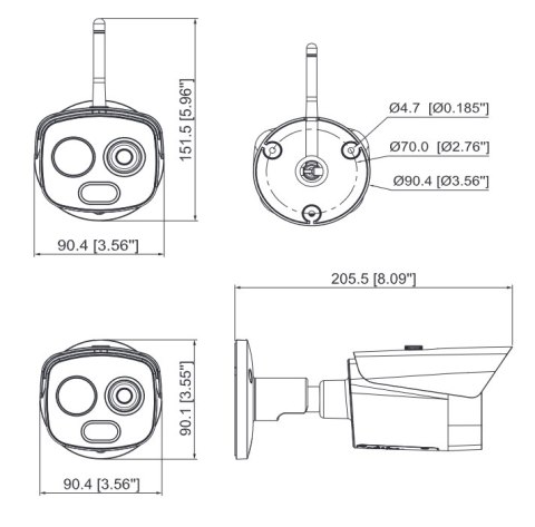 KAMERA TERMOWIZYJNA DAHUA TPC-BF1241-B3F4-S2 KAMERA TERMOWIZYJNA DAHUA TPC-BF1241-B3F4-S2