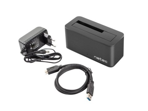 Stacja dokująca Natec Kangaroo SATA 2.5/3,5cala USB 3.0 + zasilacz Stacja dokująca Natec Kangaroo SATA 2.5/3,5cala USB 3.0 + zasilacz